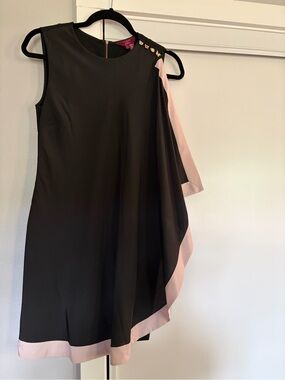 ted baker ruffle one shoulder dress Ted Baker Women's Blue One Shoulder Fit & Flare Ruffle Dress Size M